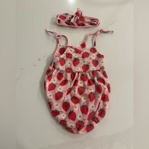 Strawberry romper